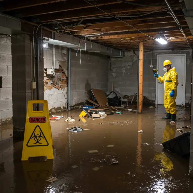 Flooded Basement Electrical Hazard in Royersford, PA Property